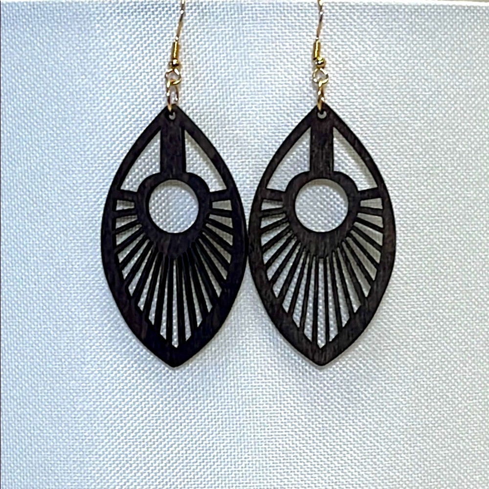Elegant Wooden Earrings